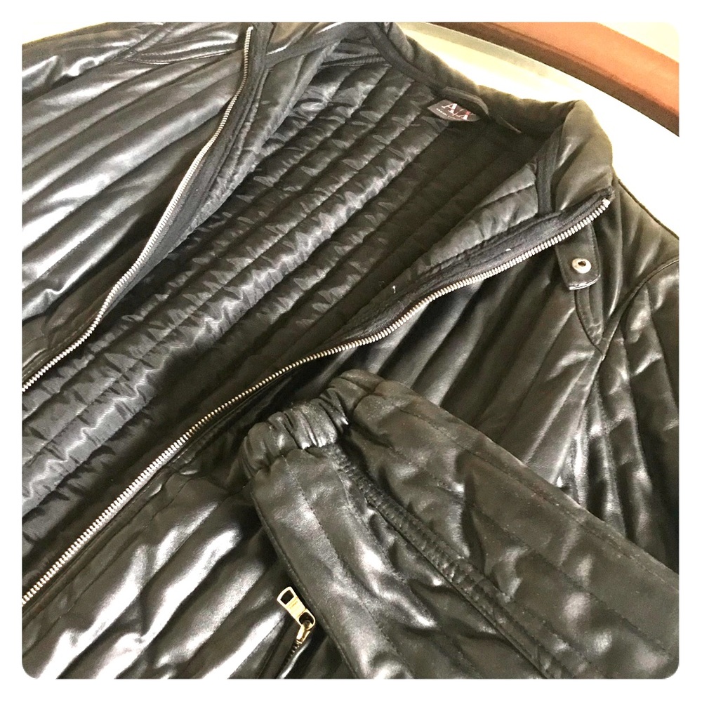 Armani Exchange Pleather Jacket